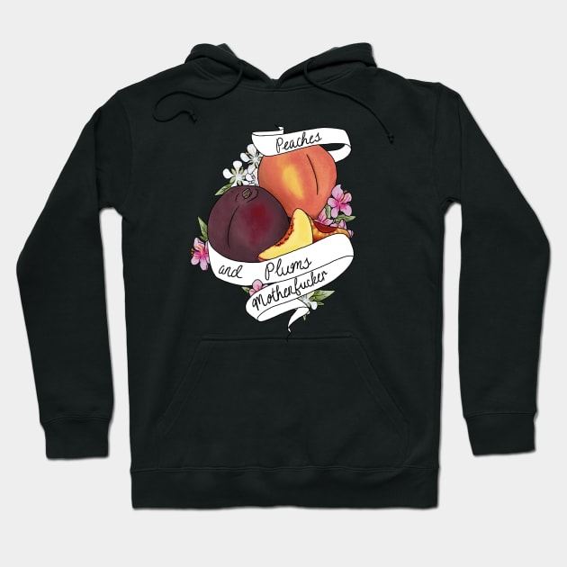 Peaches and Plums MFer Hoodie by Ashkatzart